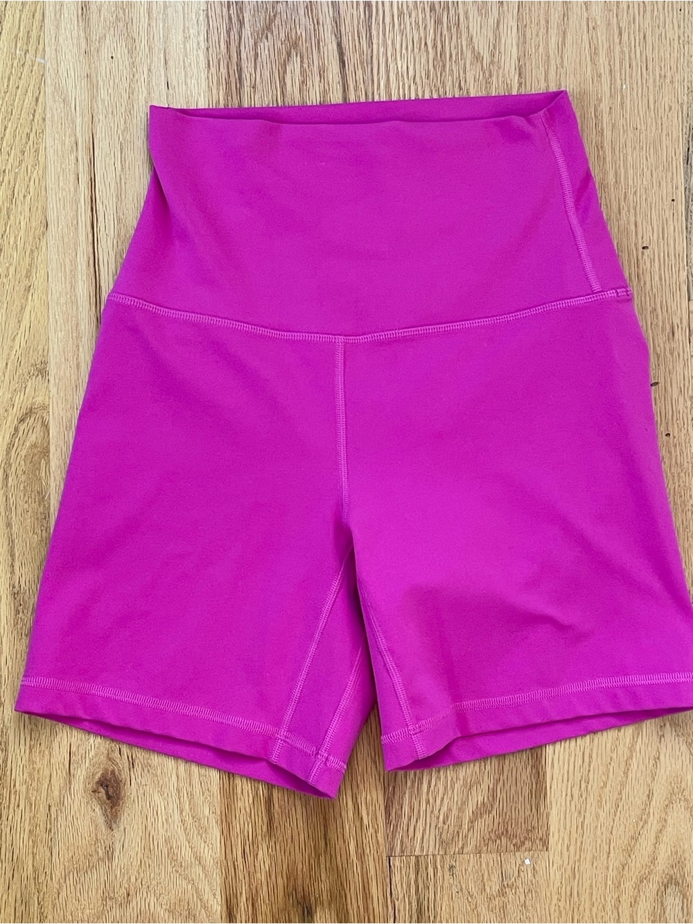 CRZ YOGA High-Waist Active Bike Shorts - Hot Pink